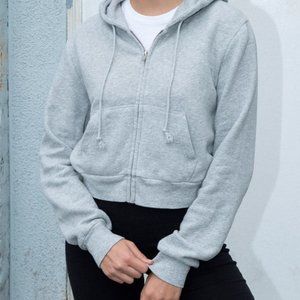 Brandy Melville Grey Crystal Hoodie